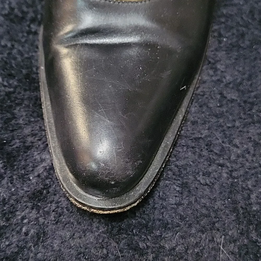 Coach vintage Black Leather Block Heels Size 8